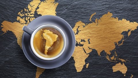 Обои кофе, карта, чашка, coffee, map, cup разрешение 2560x1600 Загрузить