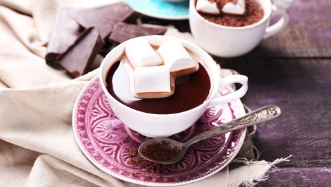 Обои шоколад, зефир, в шоколаде, кубок, какао, горячая, маршмэллоу, chocolate, marshmallows, cup, cocoa, hot, marshmallow разрешение 5472x3648 Загрузить