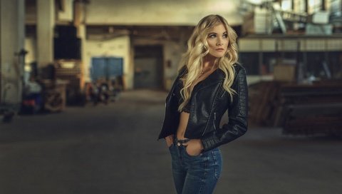 Обои девушка, блондинка, модель, джинсы, куртка, tonny jorgensen, nathan photography, christine bogh liljegren, girl, blonde, model, jeans, jacket разрешение 1920x1200 Загрузить