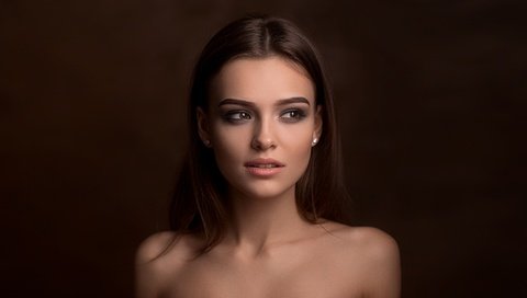 Обои глаза, девушка, портрет, взгляд, eyes, girl, portrait, look разрешение 2048x1152 Загрузить