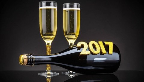 Обои новый год, бокалы, праздник, шампанское, new year, glasses, holiday, champagne разрешение 2560x1600 Загрузить