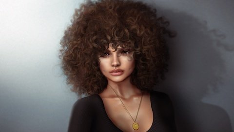 Обои глаза, девушка, взгляд, кудри, губы, лицо, eyes, girl, look, curls, lips, face разрешение 6016x2896 Загрузить