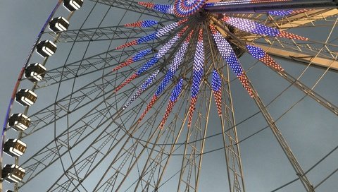 Обои колесо обозрения, аттракцион, чёртово колесо, ferris wheel, attraction разрешение 4032x3024 Загрузить