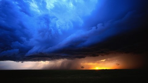 Обои природа, буря, закат, дождь, nature, storm, sunset, rain разрешение 2134x1200 Загрузить