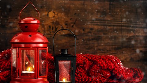 Обои новый год, фонарь, свеча, рождество, фонарики, шарф, рождественский фонарь, new year, lantern, candle, christmas, lanterns, scarf разрешение 1920x1200 Загрузить