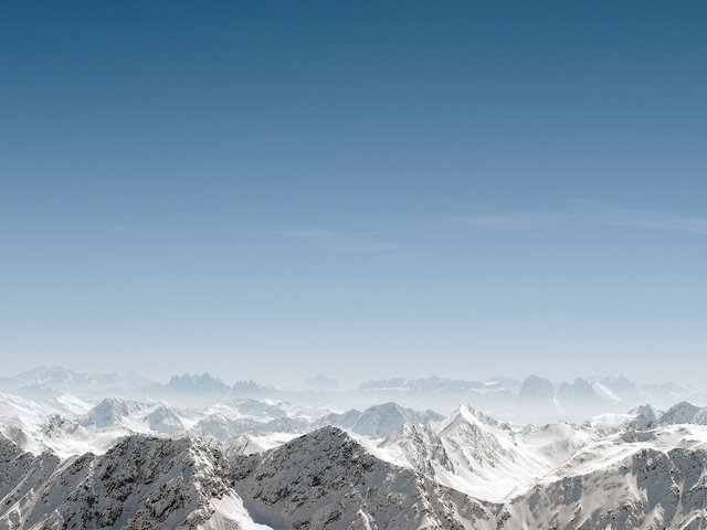 Обои небо, горы, снег, пейзаж, the sky, mountains, snow, landscape разрешение 2560x1600 Загрузить