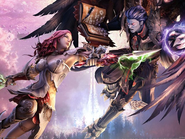 Обои крылья, сражение, броня, tower of eternity, айон, wings, the battle, armor, aion разрешение 2560x1600 Загрузить