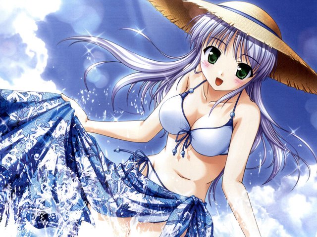 Обои купальник, feena fam earthlight, yoake mae yori ruri iro na, swimsuit разрешение 1928x1505 Загрузить