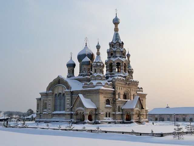 Обои спасский храм, church of the savior разрешение 2560x1440 Загрузить