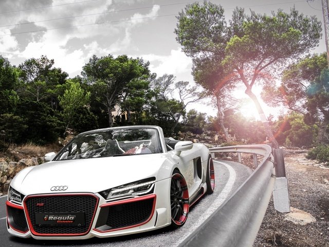 Обои дорога, ауди, спорткар, road, audi, sports car разрешение 2560x1440 Загрузить