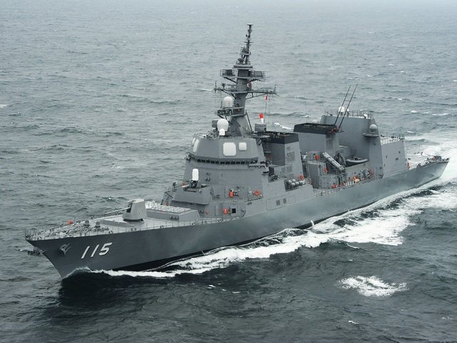 Обои япония, эсминец, акидзуки, japan, destroyer, akizuki разрешение 4100x2600 Загрузить