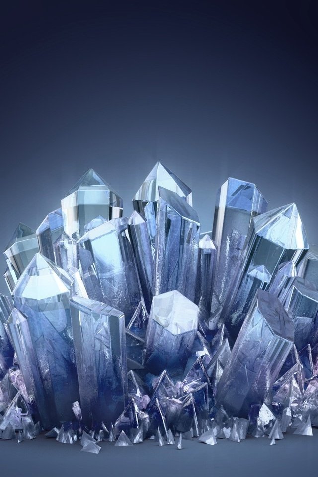 Обои синий, кристаллы, blue, crystals разрешение 1920x1200 Загрузить