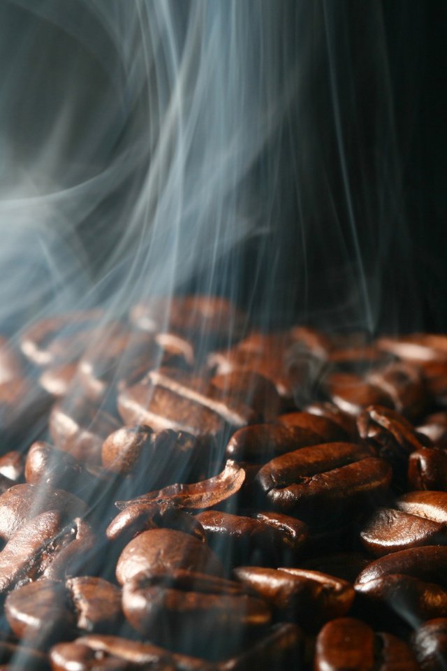 Обои зерна, кофе, пар, кофейные зерна, аромат, обжарка, grain, coffee, couples, coffee beans, aroma, roasting разрешение 1920x1200 Загрузить