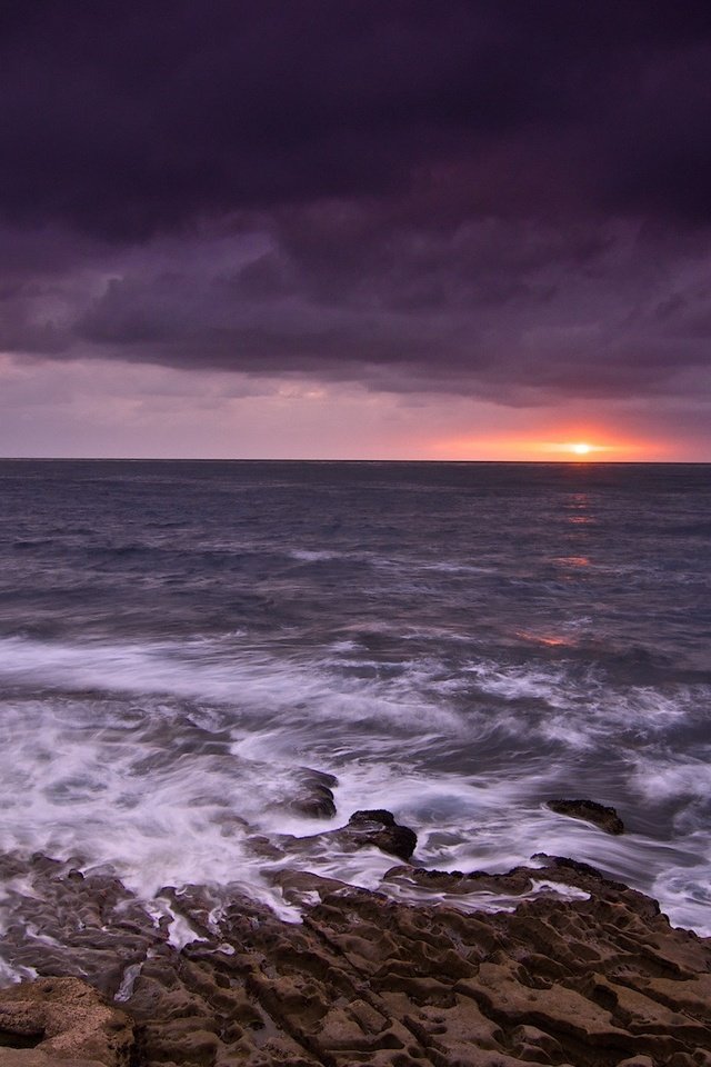Обои волны, закат, море, wave, sunset, sea разрешение 1920x1200 Загрузить