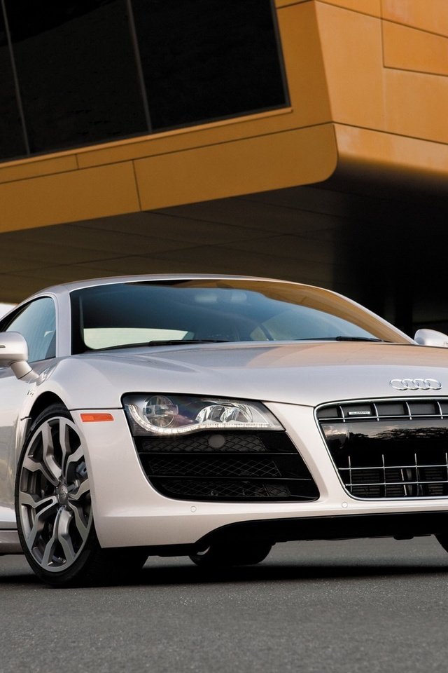 Обои белая, автомобиль audi r8, white, audi r8 разрешение 2048x1536 Загрузить