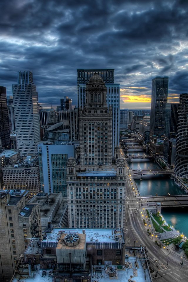 Обои небо, небоскребы, пасмурно, чикаго, the sky, skyscrapers, overcast, chicago разрешение 4305x2865 Загрузить