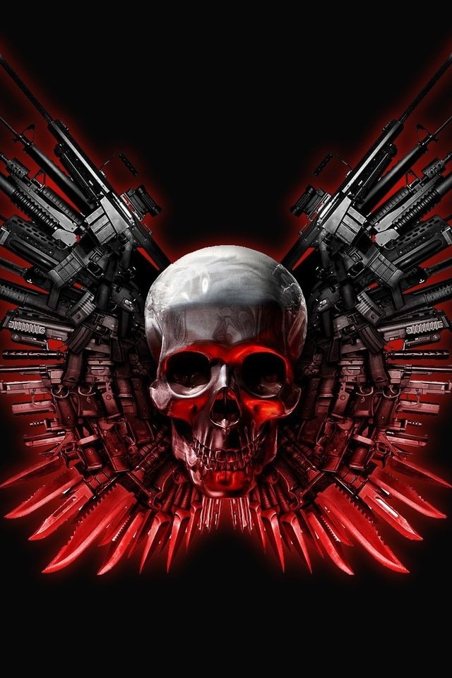 Обои оружие, череп, weapons, skull разрешение 1920x1200 Загрузить