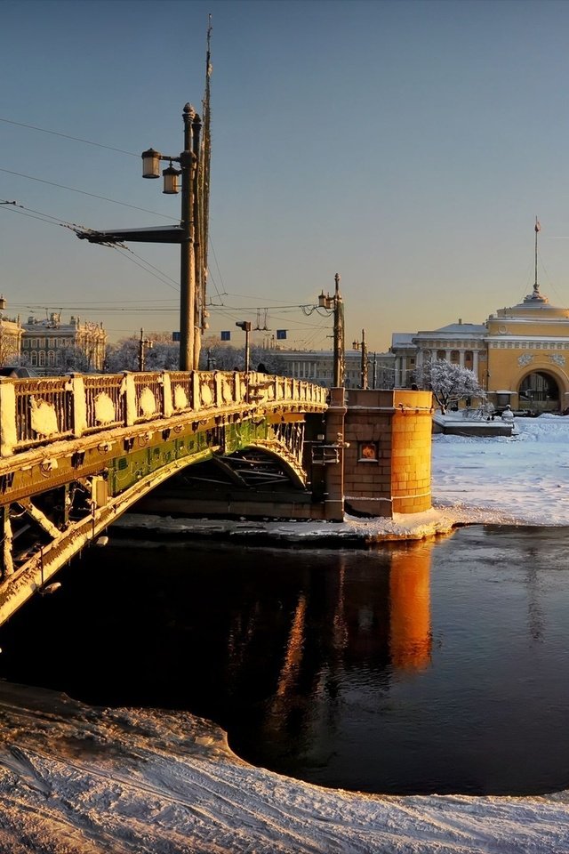 Обои санкт-петербург, адмиралтейство, дворцовый мост, зимний дворец, serg-sergeew, saint petersburg, the admiralty, the palace bridge, the winter palace разрешение 1920x1200 Загрузить