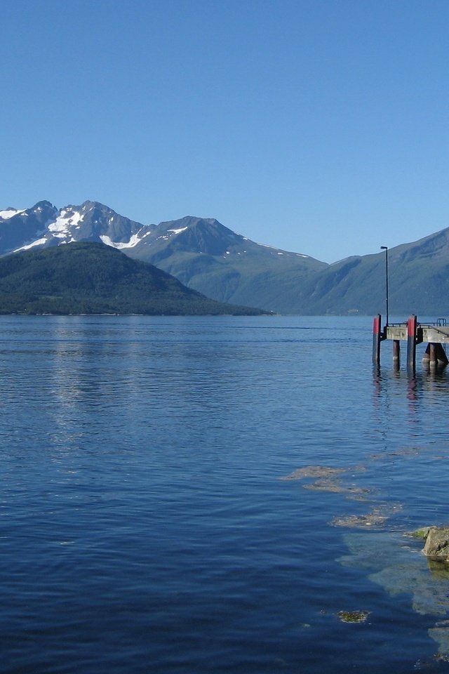 Обои небо, озеро, горы, норвегия, the sky, lake, mountains, norway разрешение 2792x1572 Загрузить
