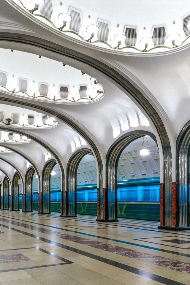 Обои москва, метро, маяковская, железнодорожная станция, moscow, metro, mayakovskaya разрешение 1920x1080 Загрузить