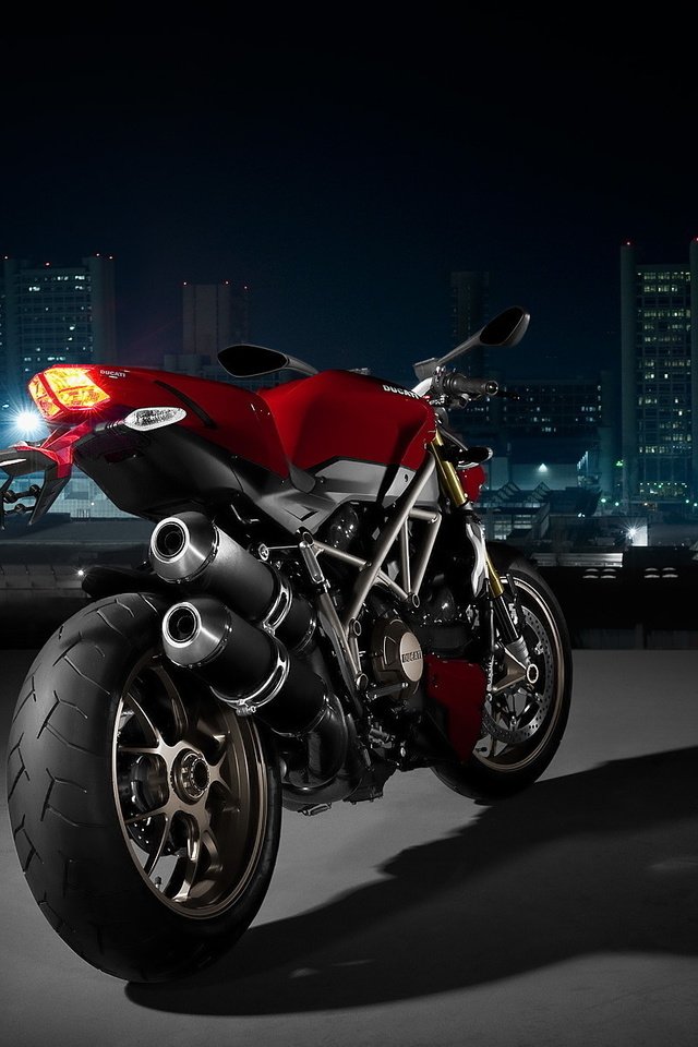 Обои ночь, город, мото, дукати, night, the city, moto, ducati разрешение 1920x1200 Загрузить