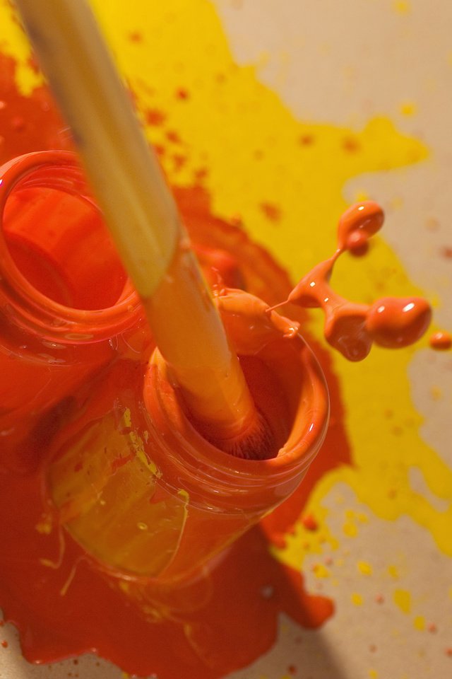 Обои желтый, красочно, краски, кисточка, золотая, цвет, баночки, брызги, изобразительное искусство, ярко, перемешивание, оранжевый, лужица, творчество, кисть, yellow, colorful, paint, gold, color, jars, squirt, fine art, bright, mixing, orange, puddle, creativity, brush разрешение 5475x3640 Загрузить