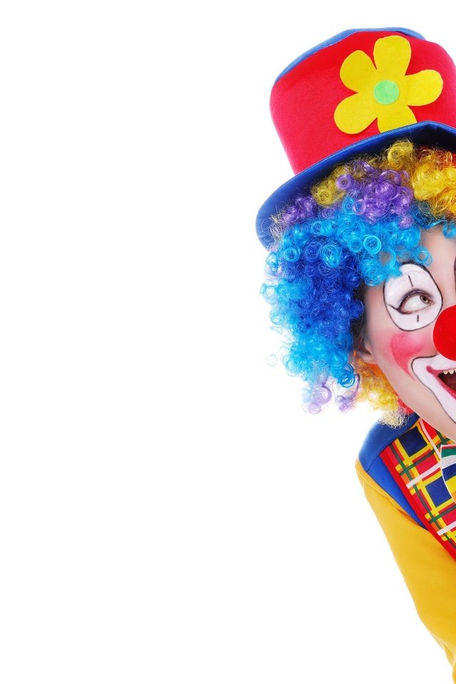 Обои улыбка, клоун, шляпа, позитив, грим, smile, clown, hat, positive, makeup разрешение 2560x1600 Загрузить