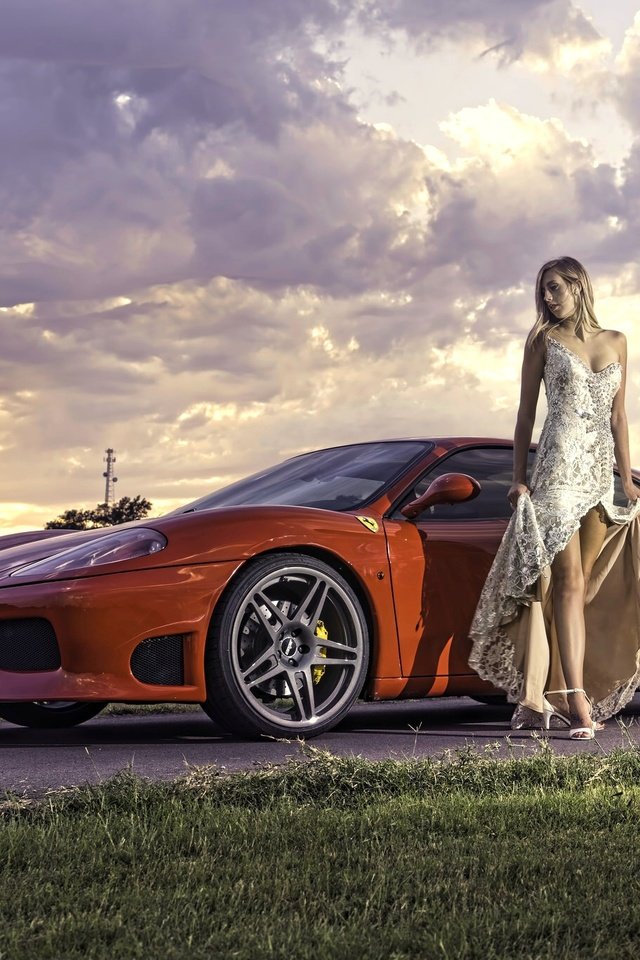 Обои стиль, платье, поза, машина, авто, модель, феррари, callie ann staires, style, dress, pose, machine, auto, model, ferrari разрешение 2048x1366 Загрузить