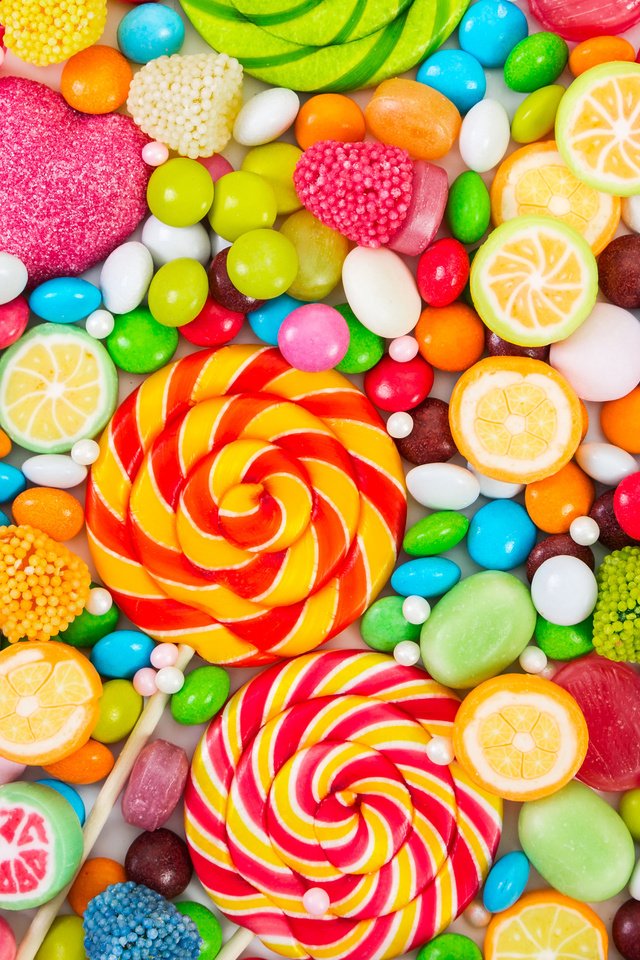 Обои разноцветные, конфеты, сладости, красочные, десерт, леденцы, карамель, мармелад, драже, pills, colorful, candy, sweets, dessert, lollipops, caramel, marmalade разрешение 3840x2400 Загрузить