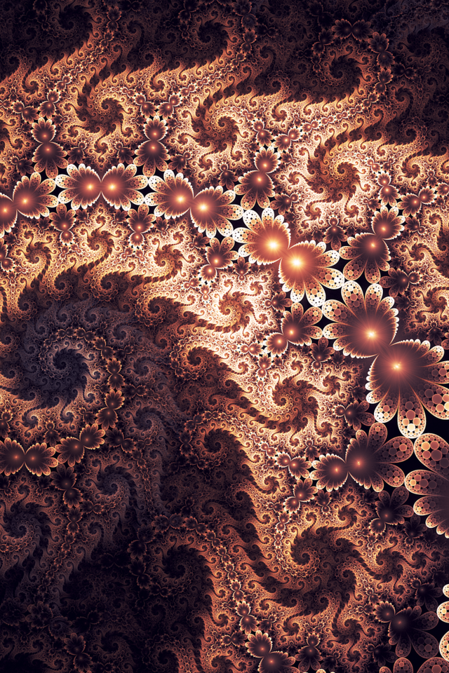 Обои цветы, абстракция, узоры, фрактал, flowers, abstraction, patterns, fractal разрешение 1920x1280 Загрузить