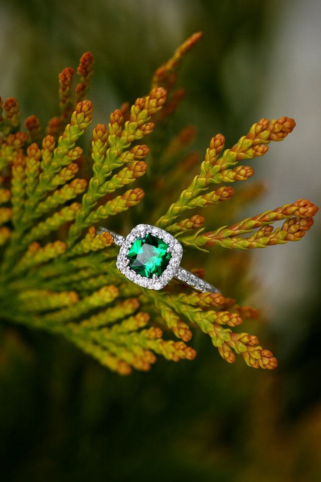 Обои кольцо, украшение, изумруд, ring, decoration, emerald разрешение 5760x3840 Загрузить