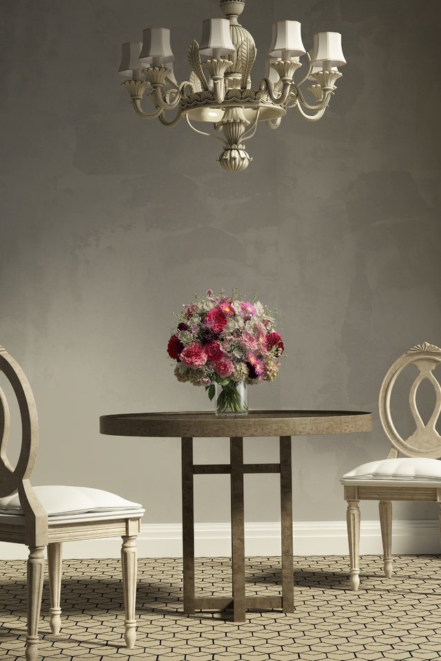 Обои стол, комната, букет, стулья, table, room, bouquet, chairs разрешение 3850x3847 Загрузить