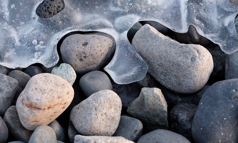 Обои вода, камни, мороз, лёд, water, stones, frost, ice разрешение 1920x1280 Загрузить