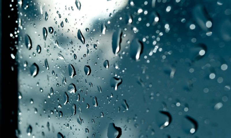 Обои макро, капли, дождь, стекло, капли дождя, macro, drops, rain, glass, raindrops разрешение 1920x1200 Загрузить