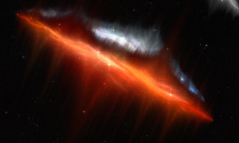 Обои звезды, сияние, туманность, краcный, nebulae, saphirefenix, stars, lights, nebula, red разрешение 3200x2400 Загрузить