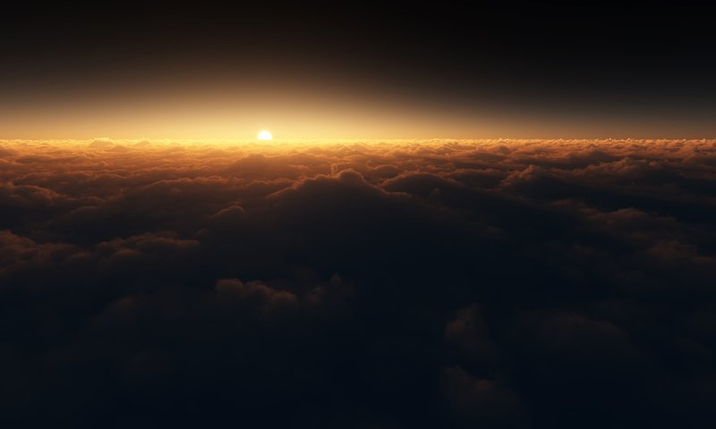 Обои облака, солнце, shifted reality, spectral, clouds, the sun разрешение 2560x1600 Загрузить