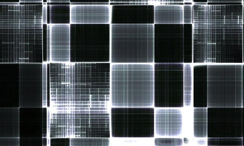 Обои линии, чёрно-белое, черный, квадраты, энергия, технологии, квадрат, цифровое искусство, line, black and white, black, squares, energy, technology, square, digital art разрешение 1920x1200 Загрузить