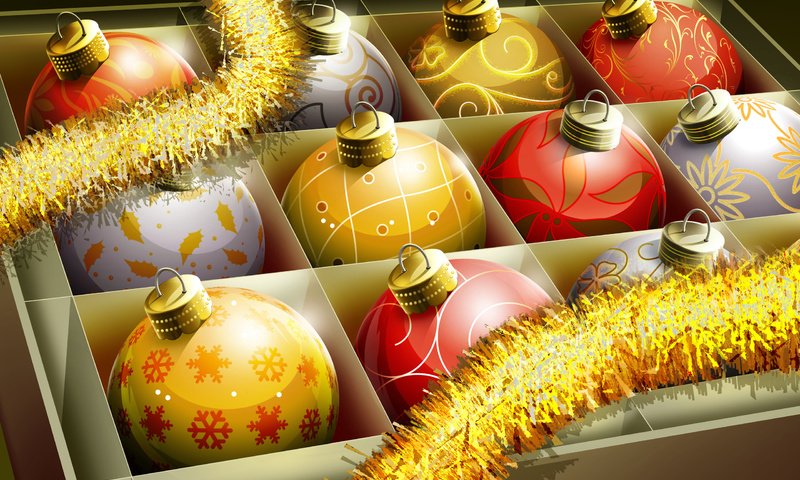 Обои новый год, шары, украшения, игрушки, new year, balls, decoration, toys разрешение 2560x1670 Загрузить