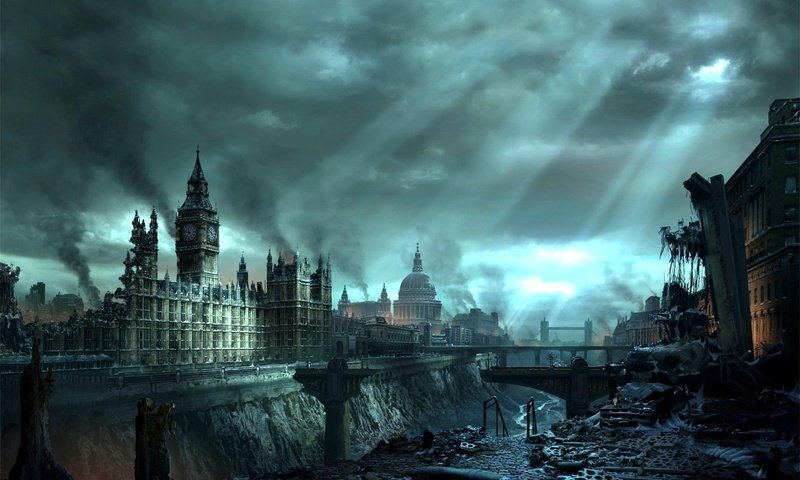 Обои лондон, hellgate london, конец, света, london, the end, light разрешение 1920x1200 Загрузить