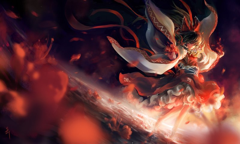 Обои взгляд, огонь, красное, мику хацунэ, look, fire, red, hatsune miku разрешение 1920x1200 Загрузить