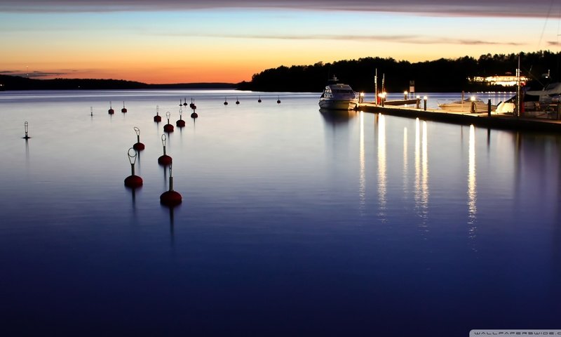 Обои вечер, море, яхта, пристань, катер, the evening, sea, yacht, marina, boat разрешение 1920x1080 Загрузить