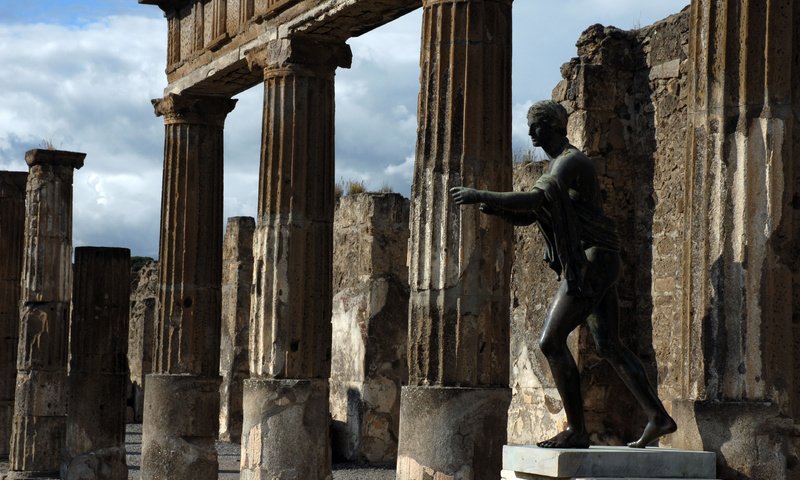 Обои италия, колонны, italiya, помпеи, мертвый город, italy, columns, pompeii, dead city разрешение 3872x2592 Загрузить