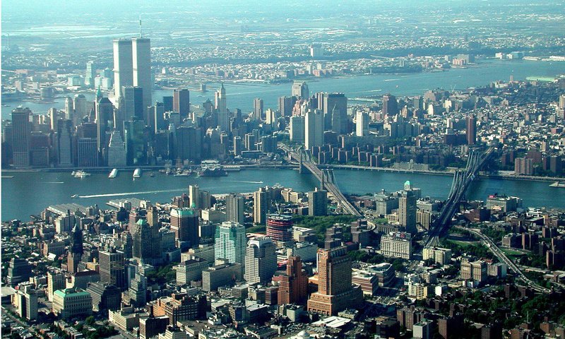 Обои сша, нью-йорк, всемирный торговый центр, башни близнецы, башни-близнецы, usa, new york, world trade center, the twin towers разрешение 2048x1536 Загрузить