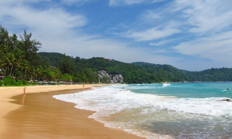 Обои пляж, пальмы, тропики, beach, palm trees, tropics разрешение 3062x2041 Загрузить