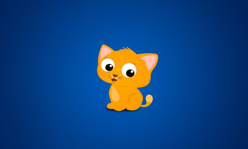 Обои fon, zhyoltyj, kot, cats every where blue, kotik разрешение 2560x1600 Загрузить