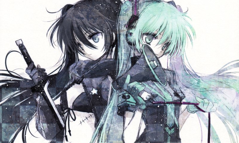 Обои девушка, аниме, black rock shooter, kartinka, syuzhet, yepizod, рисоунок, girl, anime, risunok разрешение 2000x1369 Загрузить