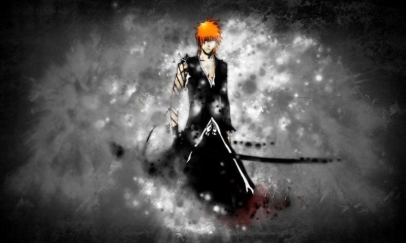 Обои меч, блич, ichigo, mech, blich, ичиго, bankai, sword, bleach разрешение 2560x1440 Загрузить