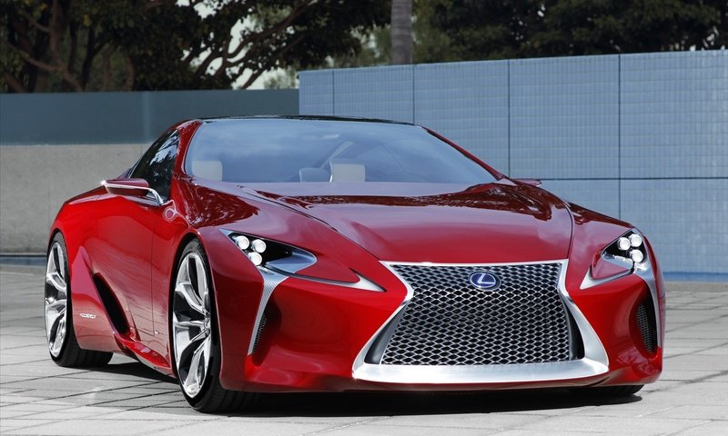 Обои машина, красная, лексус, lf-lc sports coupe concept, machine, red, lexus разрешение 1920x1200 Загрузить