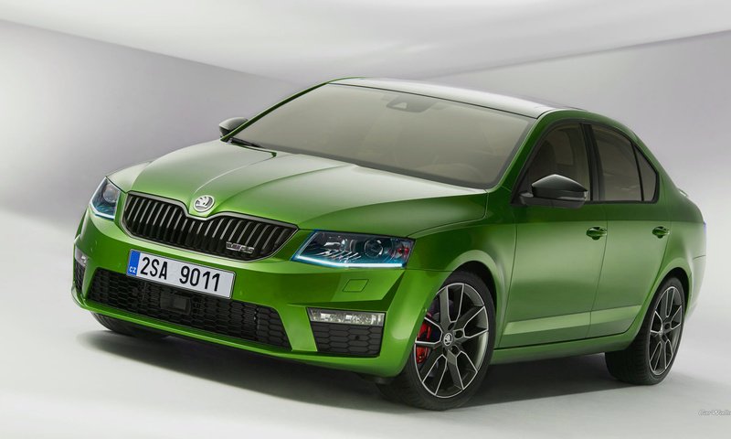 Обои зеленая, супер, skoda, green, super разрешение 1920x1080 Загрузить