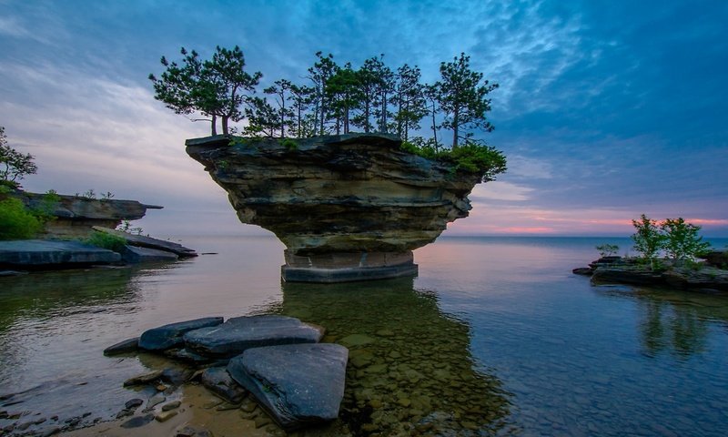 Обои остров на озере гурон, the island on lake huron разрешение 1920x1080 Загрузить